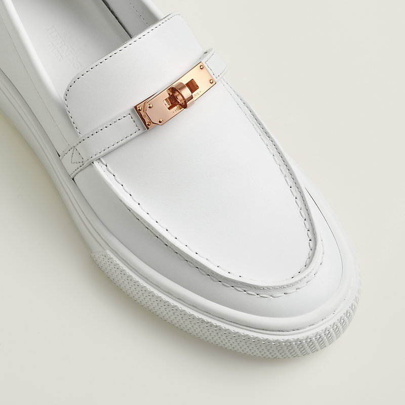 White slip deals on loafers